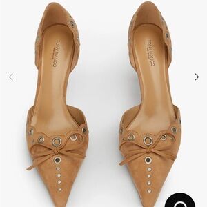 TONY BIANCO Suede butterscotch heels 9.5